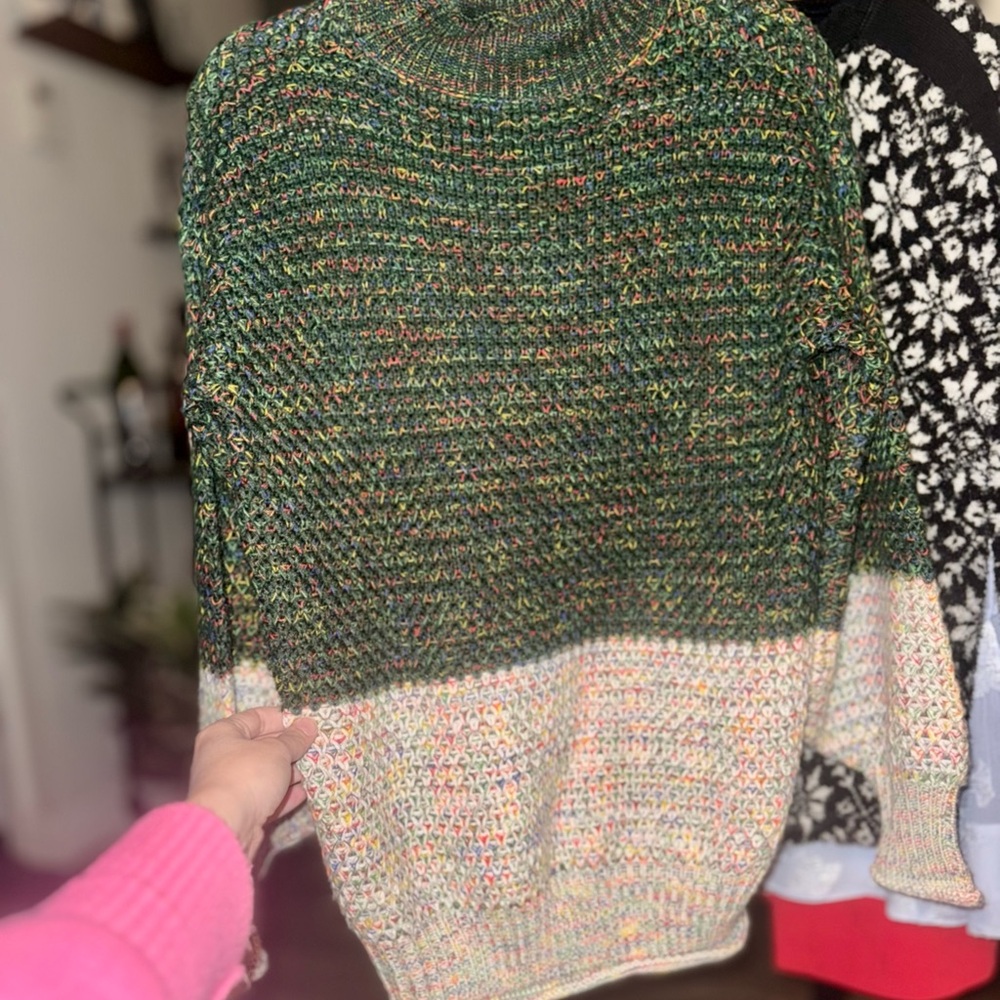 Cute Colorblock Retro Sweater - Picture 7 of 8